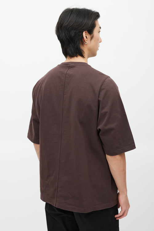 Rick Owens Burgundy Level T-Shirt