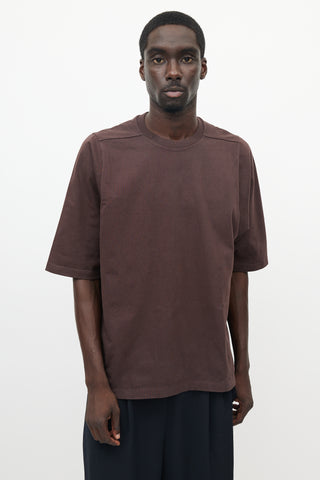 Rick Owens Burgundy Level T-Shirt