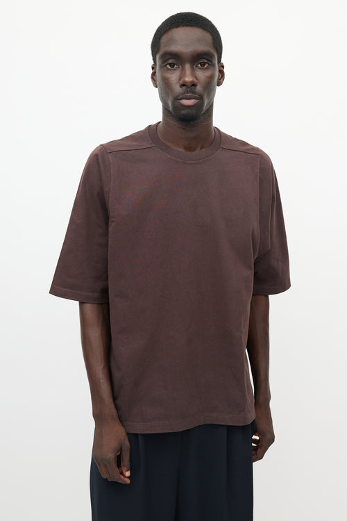 Rick Owens Burgundy Level T-Shirt