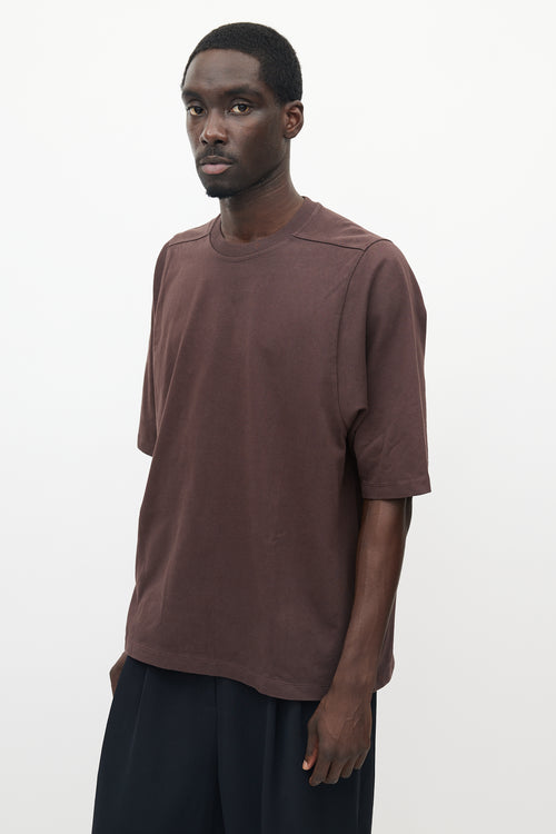 Rick Owens Burgundy Level T-Shirt