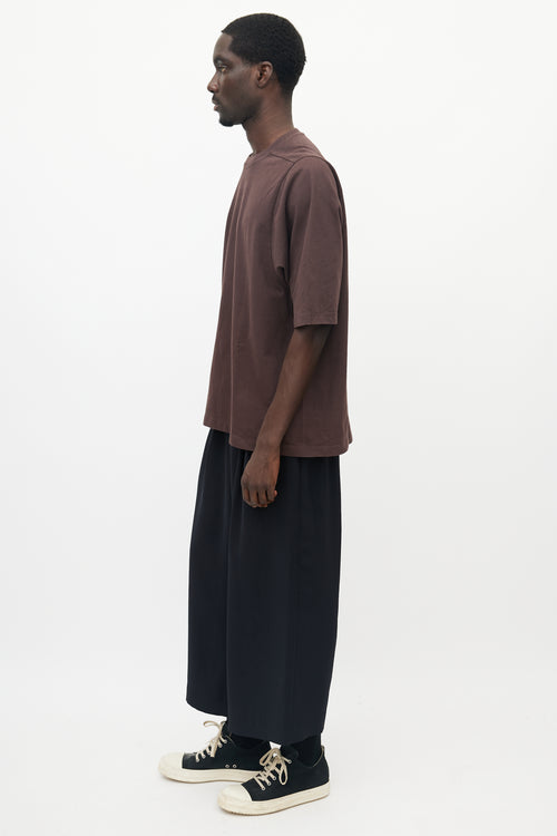 Rick Owens Burgundy Level T-Shirt