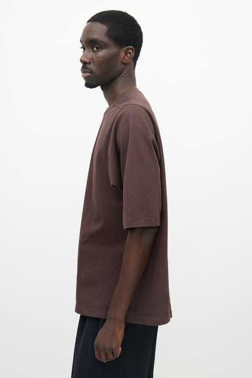 Rick Owens Burgundy Level T-Shirt