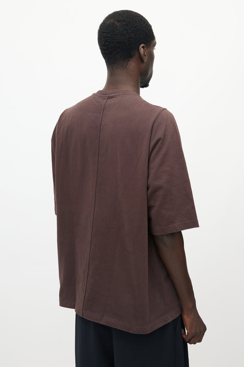 Rick Owens Burgundy Level T-Shirt