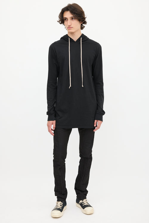 Rick Owens DRKSHDW Black Cotton Hoodie