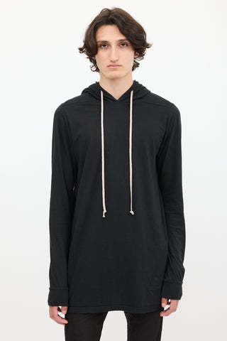 Rick Owens DRKSHDW Black Cotton Hoodie