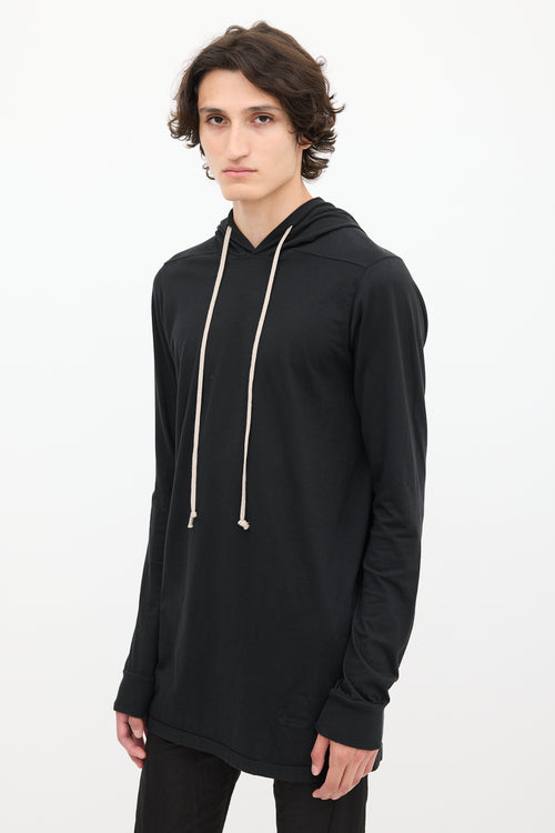 Rick Owens DRKSHDW Black Cotton Hoodie