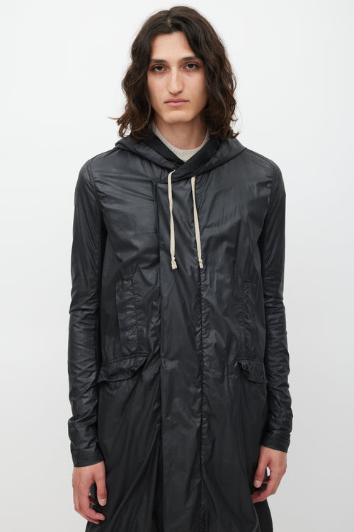 Rick Owens DRKSHDW Black Hooded Coat