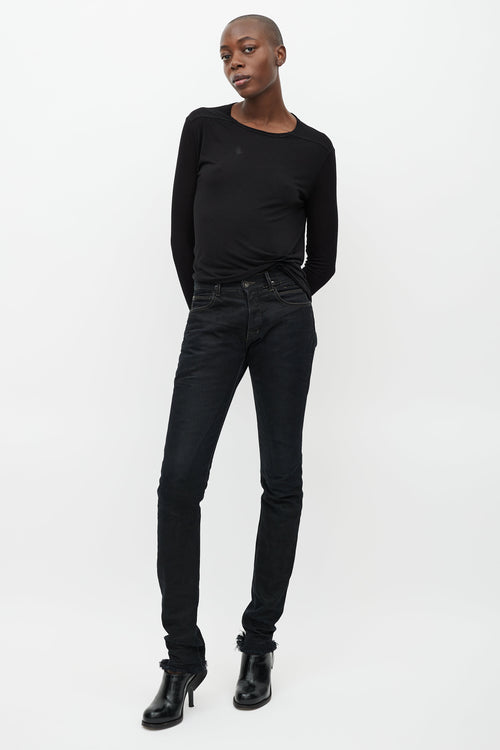 Rick Owens DRKSHDW Black Slim Jeans