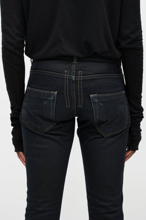 Rick Owens DRKSHDW Black Slim Jeans