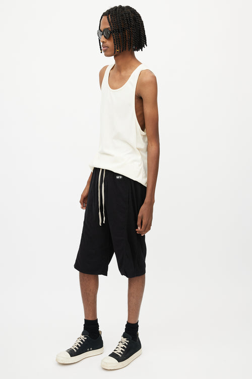 Rick Owens Drkshdw Black Drawstring Shorts