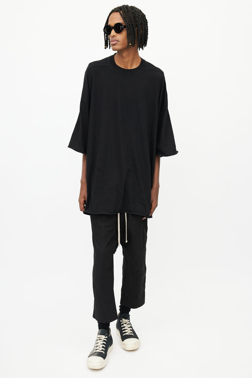 Rick Owens Drkshdw Black Oversized T-Shirt