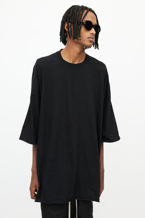 Rick Owens Drkshdw Black Oversized T-Shirt