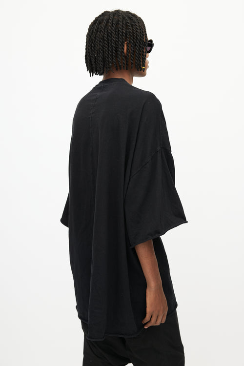 Rick Owens Drkshdw Black Oversized T-Shirt