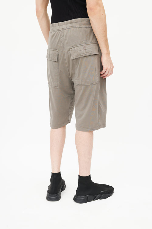 Rick Owens Drkshdw Taupe Pusher Shorts