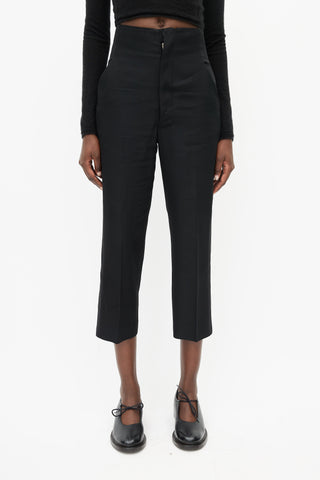 Rick Owens FW 06 Black Cropped Wool Trouser