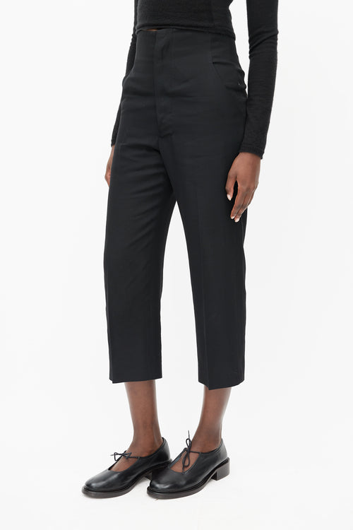 Rick Owens FW 06 Black Cropped Wool Trouser