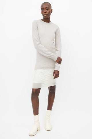 Rick Owens FW 18 Sisyphus Grey Knit Sweater