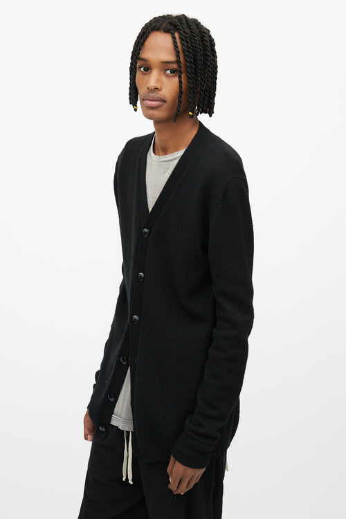 Rick Owens FW 2013 Black Plinth Long Cardigan