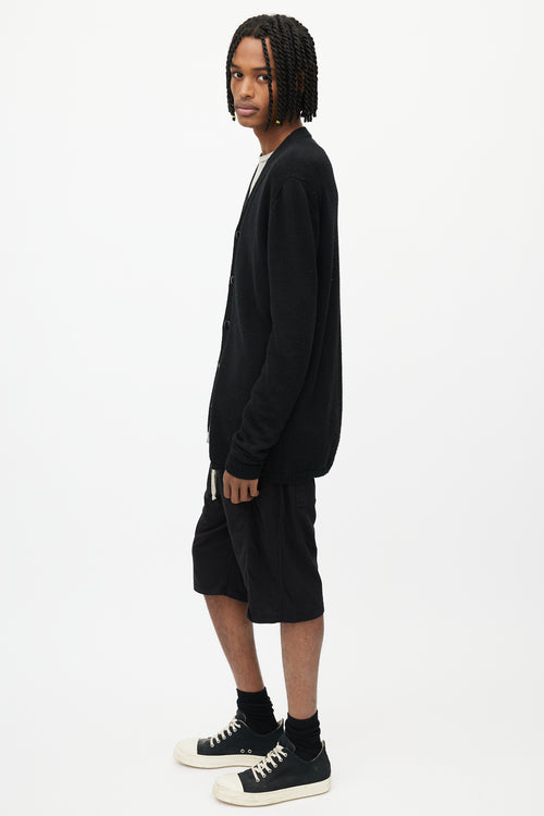 Rick Owens FW 2013 Black Plinth Long Cardigan