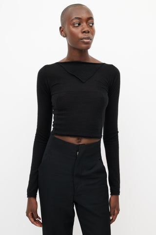 Rick Owens FW 21 Gethsemane Black Knit Sweater