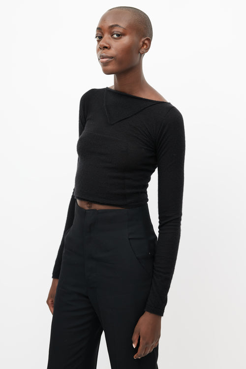 Rick Owens FW 21 Gethsemane Black Knit Sweater