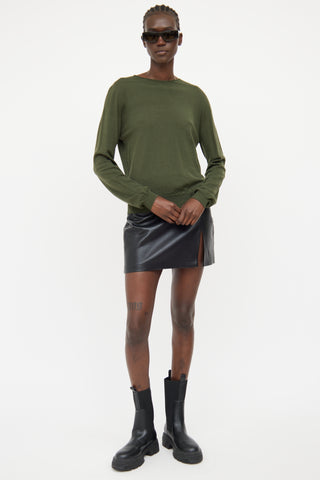 Rick Owens FW21 Green Long Sleeve Top