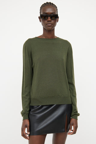 Rick Owens FW21 Green Long Sleeve Top