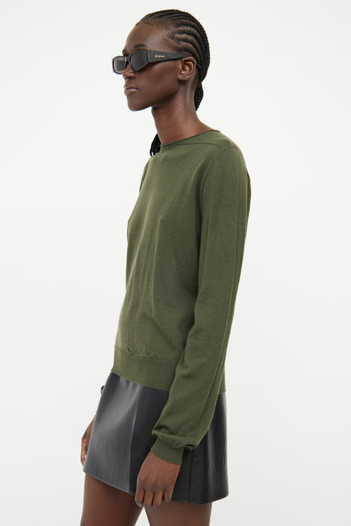 Rick Owens FW21 Green Long Sleeve Top