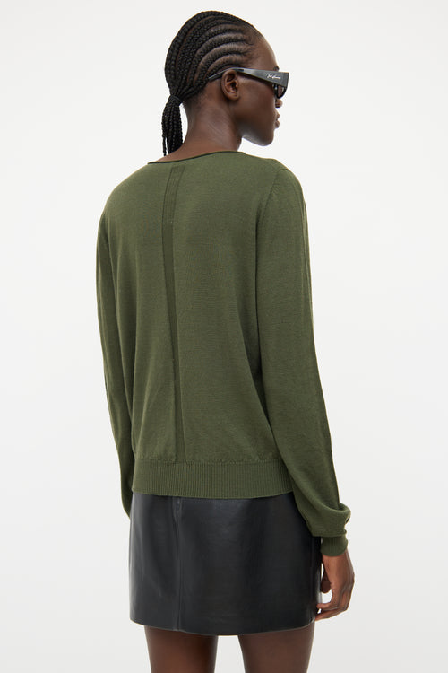 Rick Owens FW21 Green Long Sleeve Top