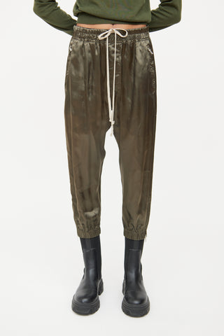 Rick Owens Green Drawstring FW21 Pant