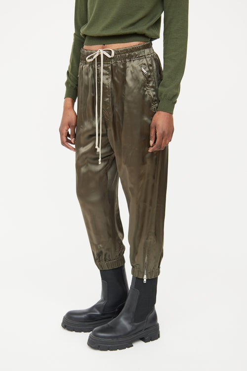 Rick Owens Green Drawstring FW21 Pant