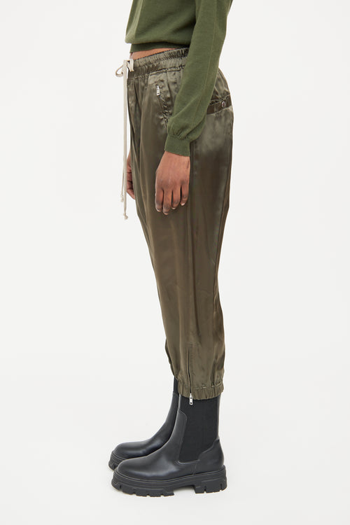 Rick Owens Green Drawstring FW21 Pant