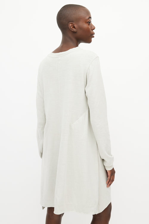 Rick Owens Grey Knit Sweater Dress