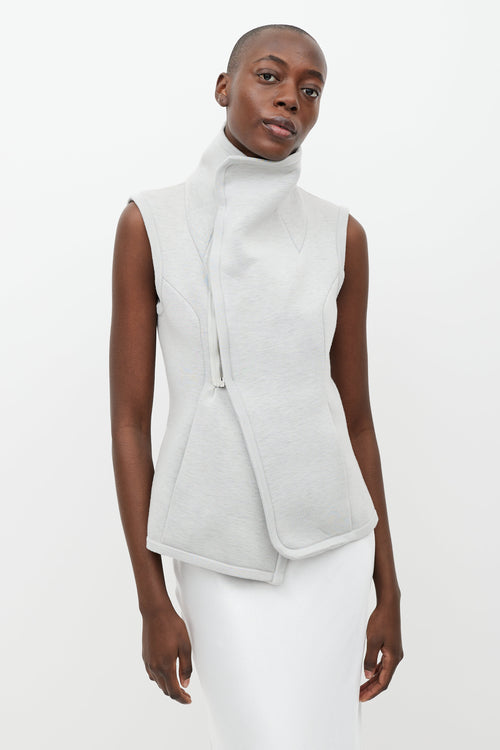 Rick Owens Grey Wrap Vest