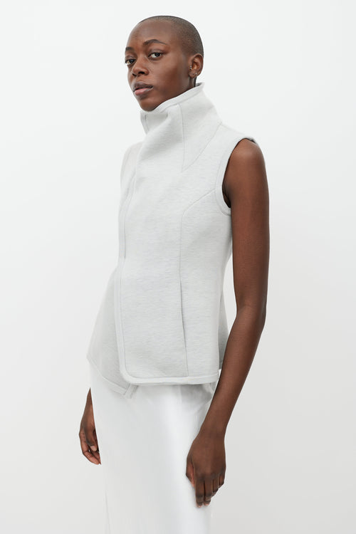 Rick Owens Grey Wrap Vest