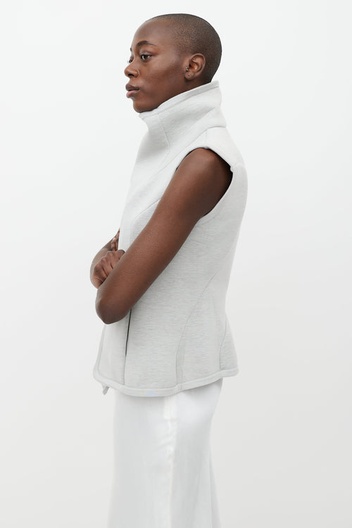 Rick Owens Grey Wrap Vest