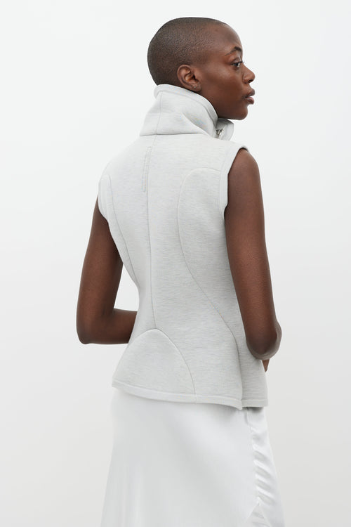 Rick Owens Grey Wrap Vest