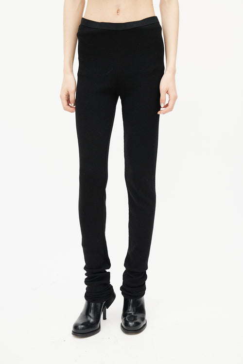 Rick Owens Lilies Black Knit Legging