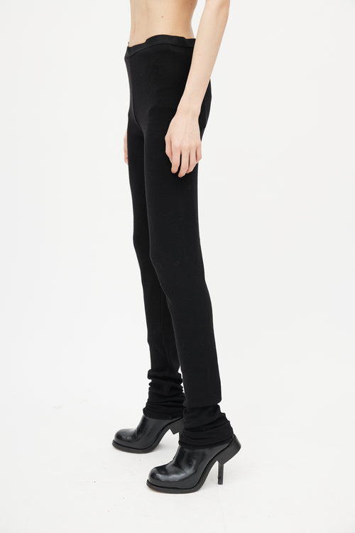 Rick Owens Lilies Black Knit Legging