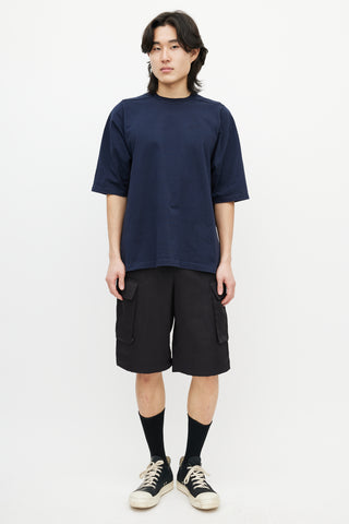 Rick Owens Navy Level T-Shirt