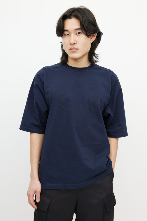 Rick Owens Navy Level T-Shirt