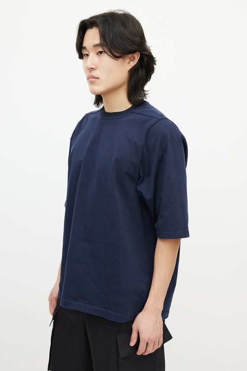 Rick Owens Navy Level T-Shirt