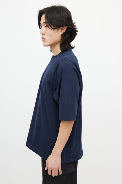 Rick Owens Navy Level T-Shirt