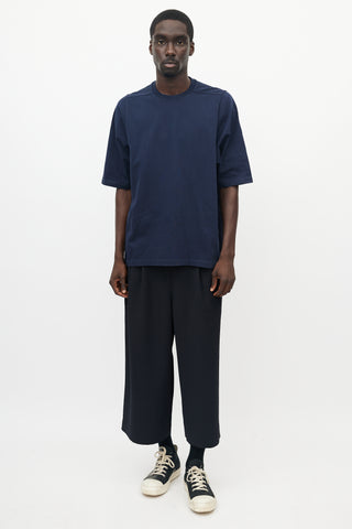 Rick Owens Navy Level T-Shirt