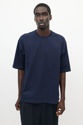 Rick Owens Navy Level T-Shirt