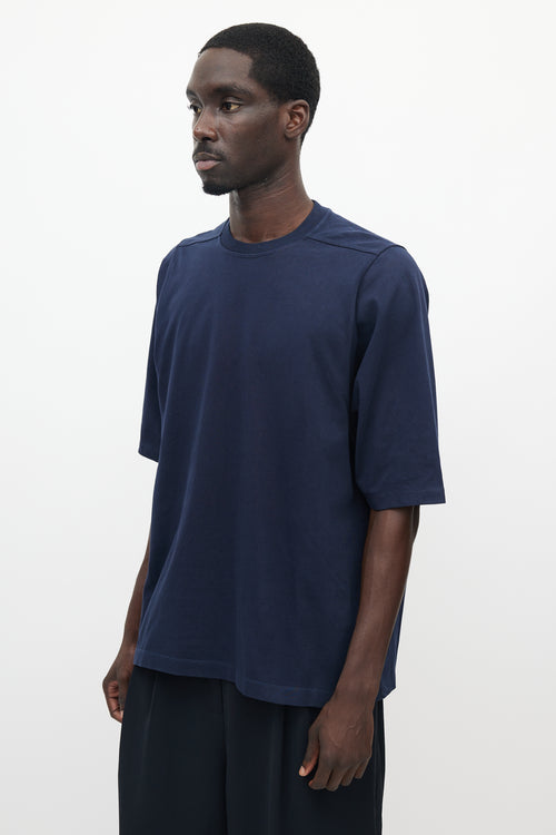 Rick Owens Navy Level T-Shirt