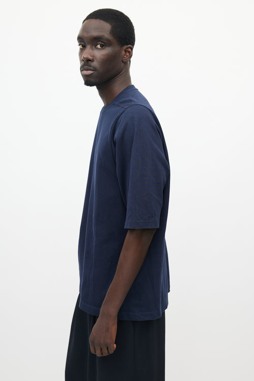 Rick Owens Navy Level T-Shirt