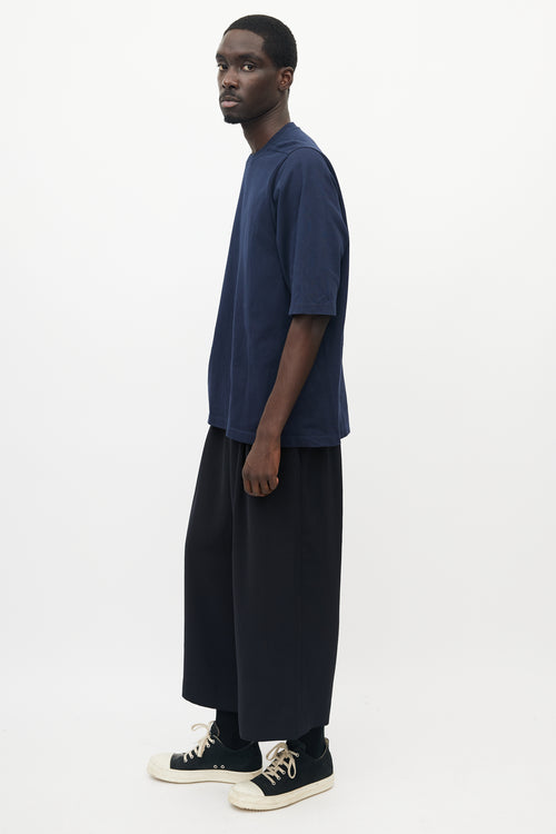 Rick Owens Navy Level T-Shirt