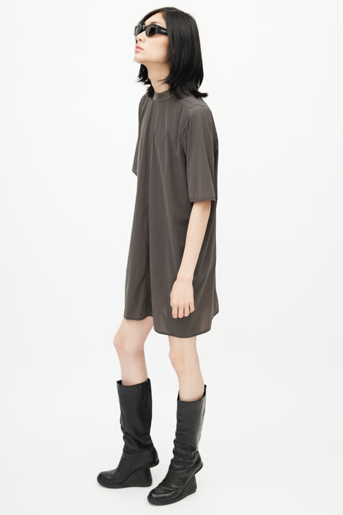 Rick Owens SS 15 Grey Shift Dress