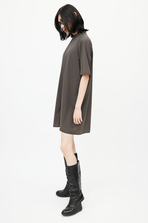 Rick Owens SS 15 Grey Shift Dress